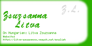 zsuzsanna litva business card